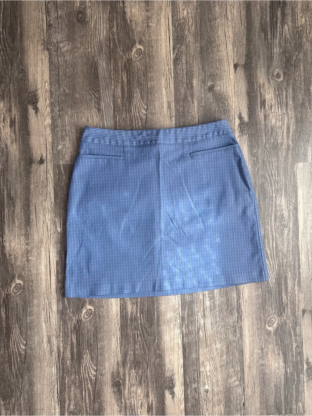 Esprit Y2K Mini Skirt Junior Size 7/8 Light Blue Checkered Skirt